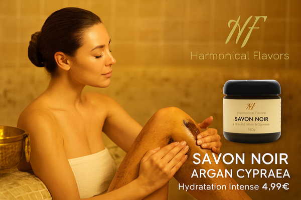 SAVON NOIR À L'ARGAN & CYPRAEA - Produit Individuel