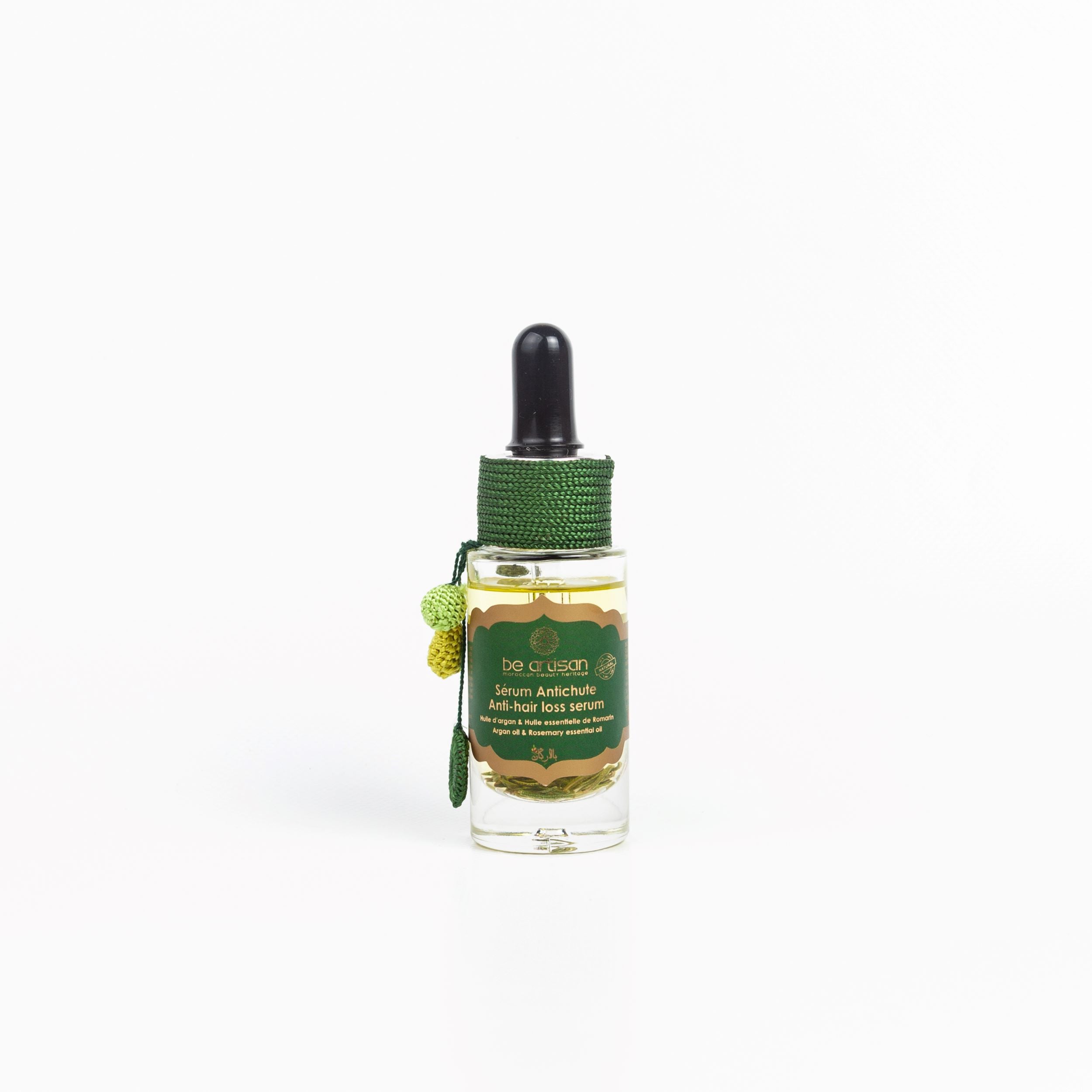 Sérum Anti-Chute à l’Argan & Huile Essentielle de Romarin – 30 ml | Renforce & Stimule la Croissance