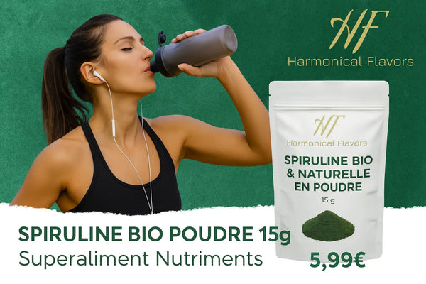 SPIRULINE BIO NATURELLE EN POUDRE - Produit Actif